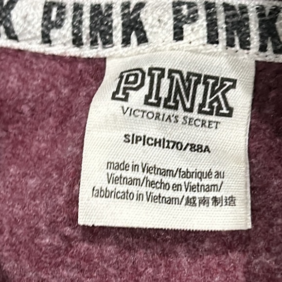 Victoria’s Secret pink pullover with neck zipper - Picture 5 of 7